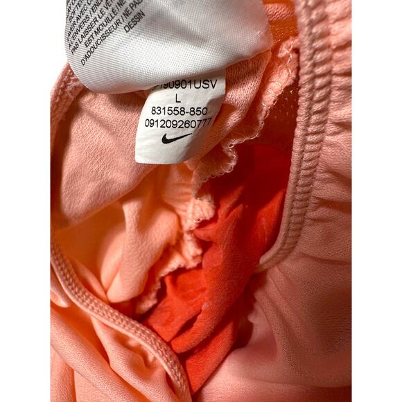 Nike Dri-Fit Vibrant Orange W/ Pink Accents Performance Running Short Large - Picture 9 of 9